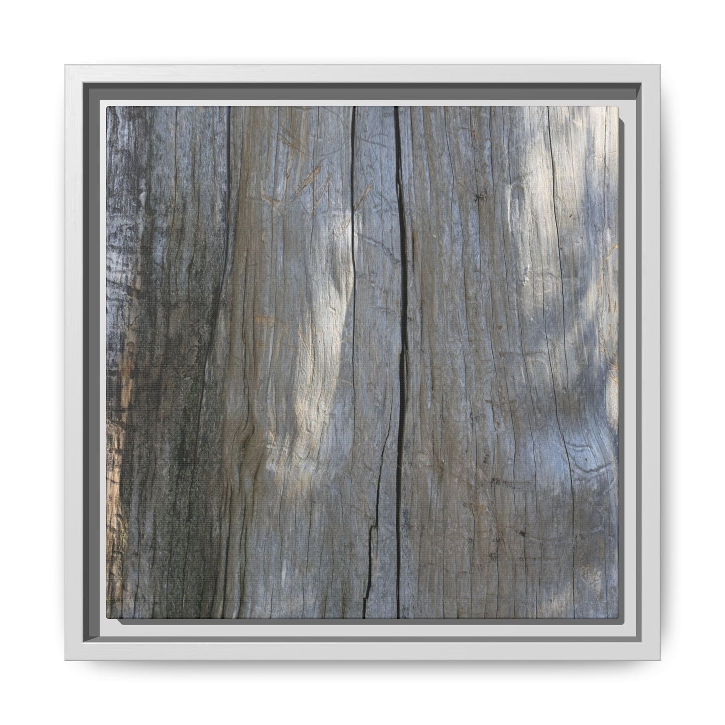 Weathered Wood Surface - Unique Stretched Canvas Wall Art