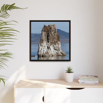 Tufa Tower Reflection - Unique Stretched Canvas Wall Art