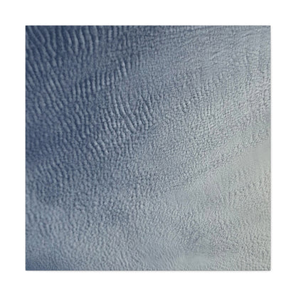 Undulating Whispers of Cerulean - Unique Frameless Canvas Wall Art - Art By Earth