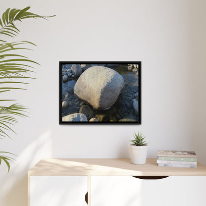 Rocky Riverbed - Unique Stretched Canvas Wall Art - Art By Earth
