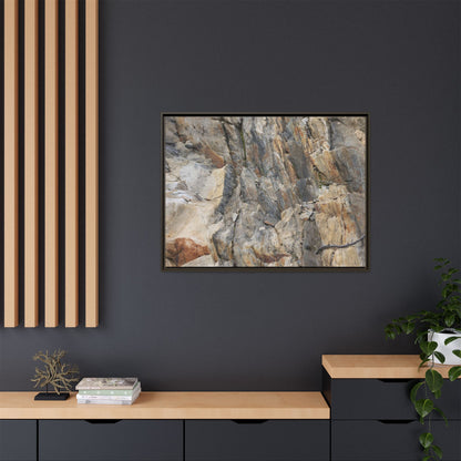 Stone's Silent Symphony - Unique Stretched Canvas Wall Art - Art By Earth