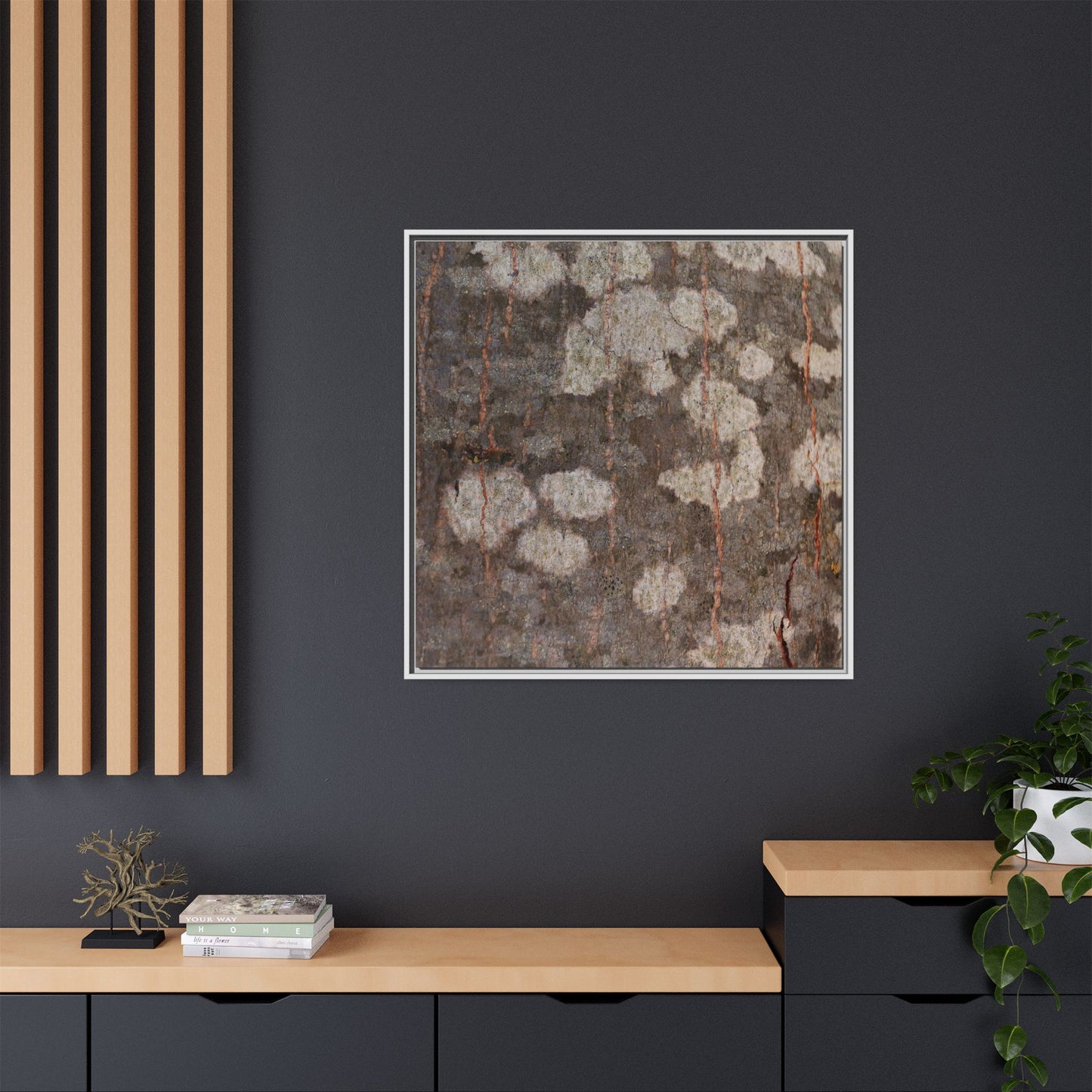 Lichen's Legacy - Unique Stretched Canvas Wall Art - Art By Earth