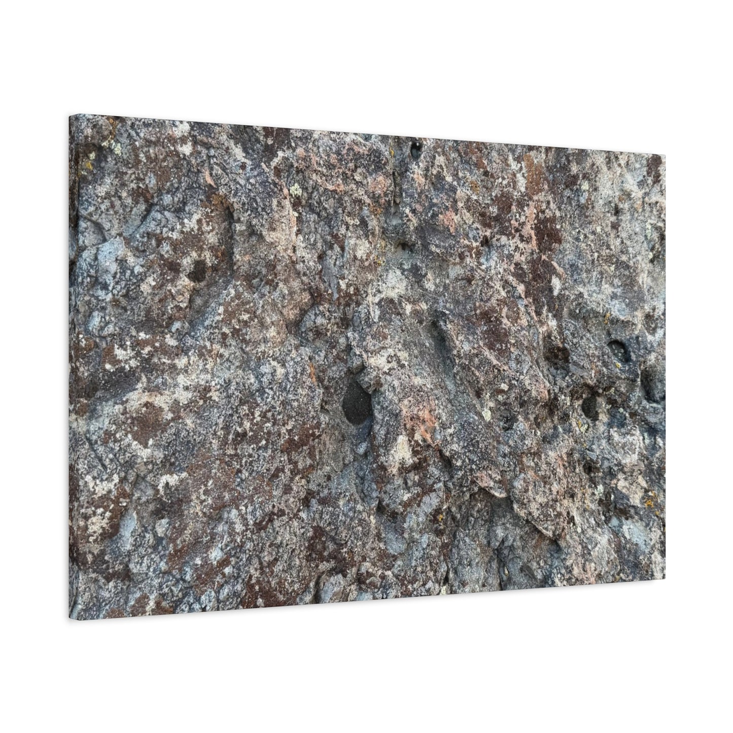 Rust and Granite - Unique Frameless Canvas Wall Art