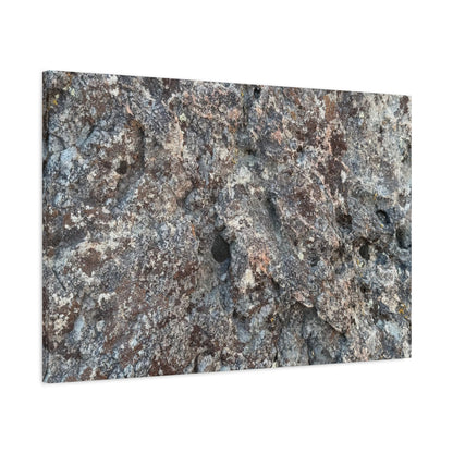 Rust and Granite - Unique Frameless Canvas Wall Art