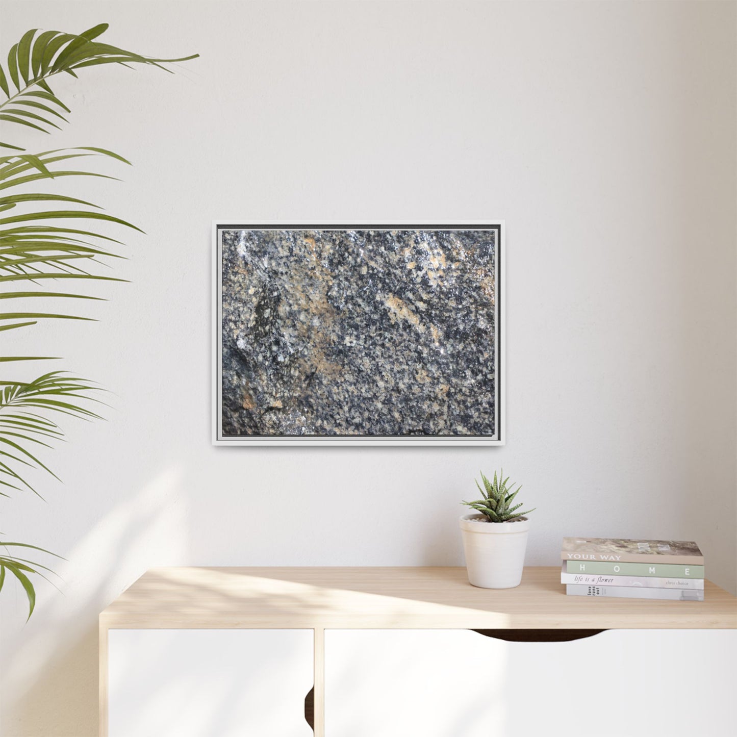 Crystalline Echoes - Unique Stretched Canvas Wall Art - Art By Earth