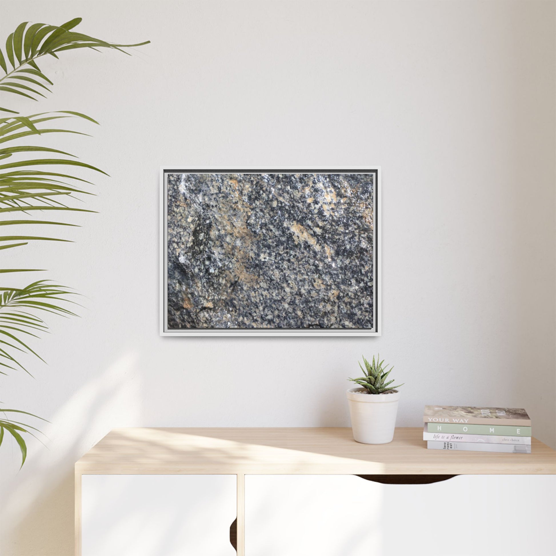 Crystalline Echoes - Unique Stretched Canvas Wall Art - Art By Earth