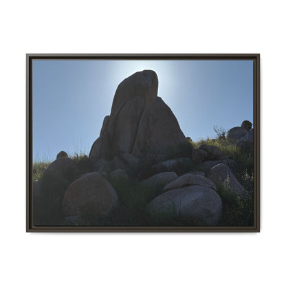 Boulder Silhouette - Unique Stretched Canvas Wall Art - Art By Earth
