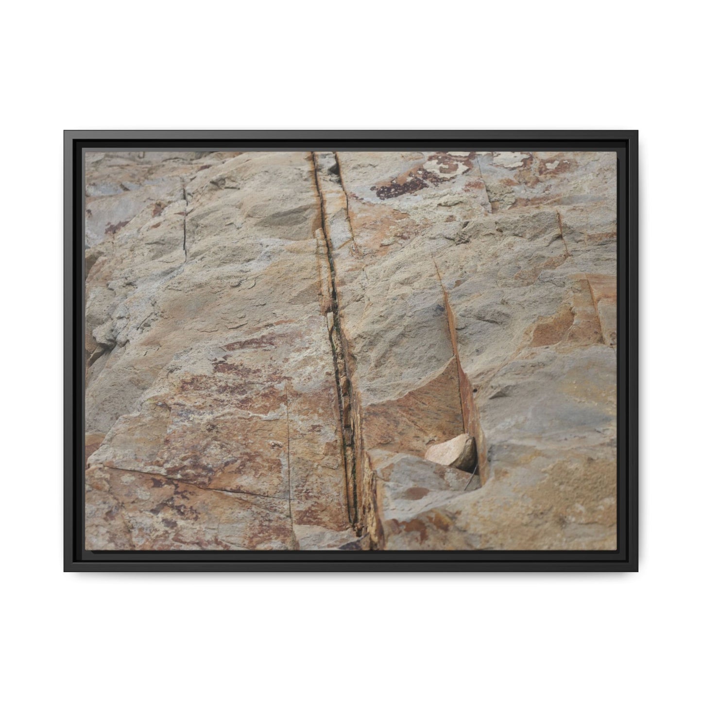 Sedimentary Symphony - Unique Stretched Canvas Wall Art - Art By Earth