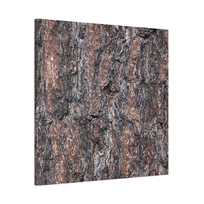Textured Whispers of an Ancient Tree - Unique Frameless Canvas Wall Art