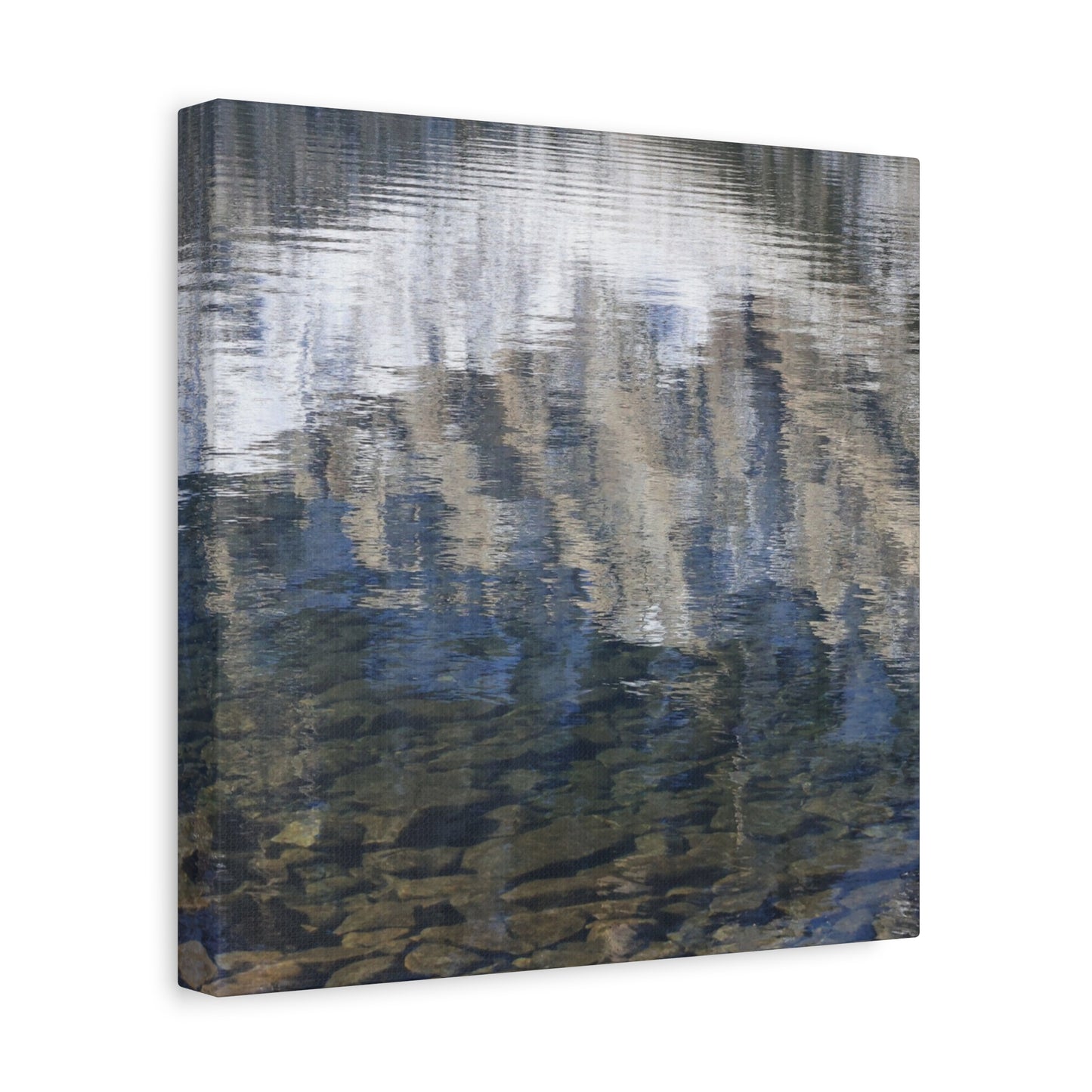 Ripples of Reflection - Unique Frameless Canvas Wall Art