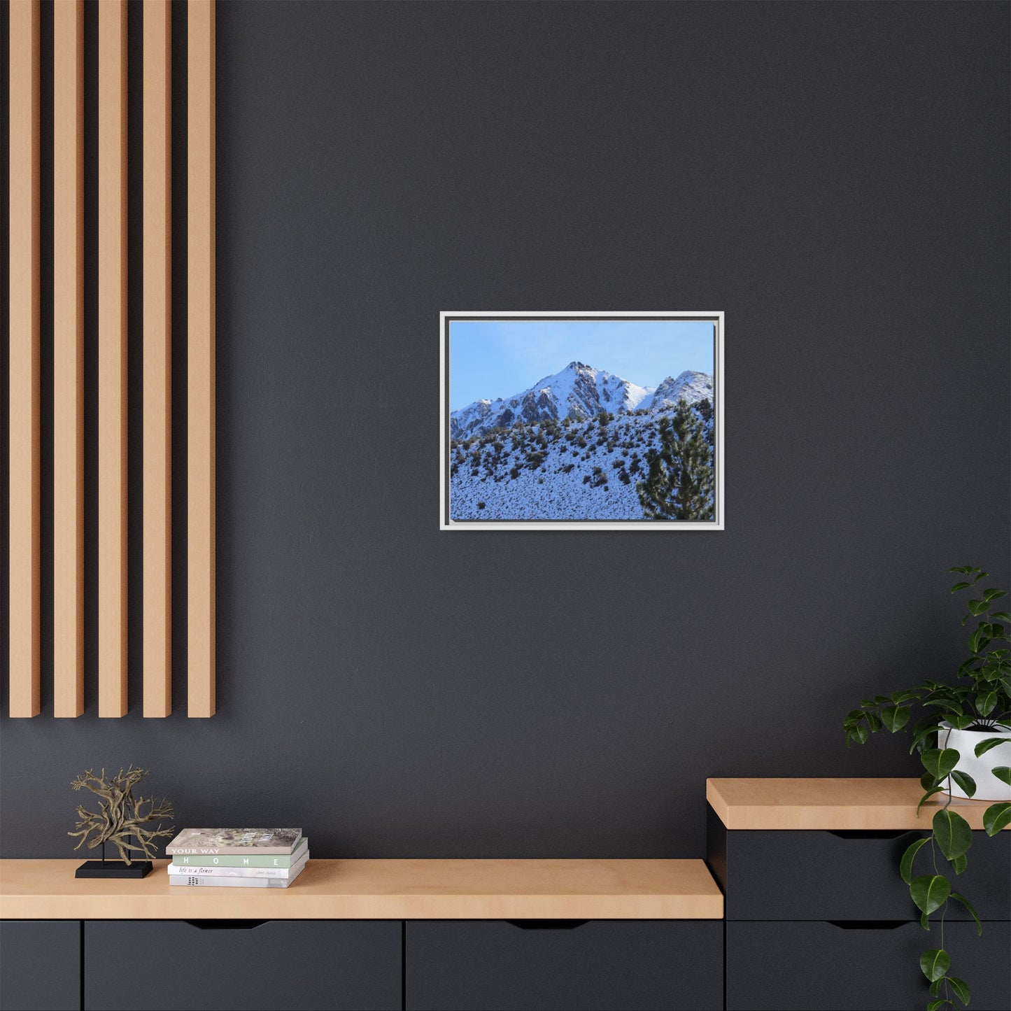 Snow's Embrace - Unique Stretched Canvas Wall Art