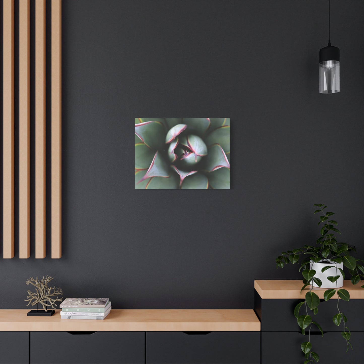 Emerald Spiral - Unique Frameless Canvas Wall Art - Art By Earth