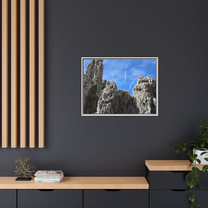 Weathered Sentinels - Unique Stretched Canvas Wall Art