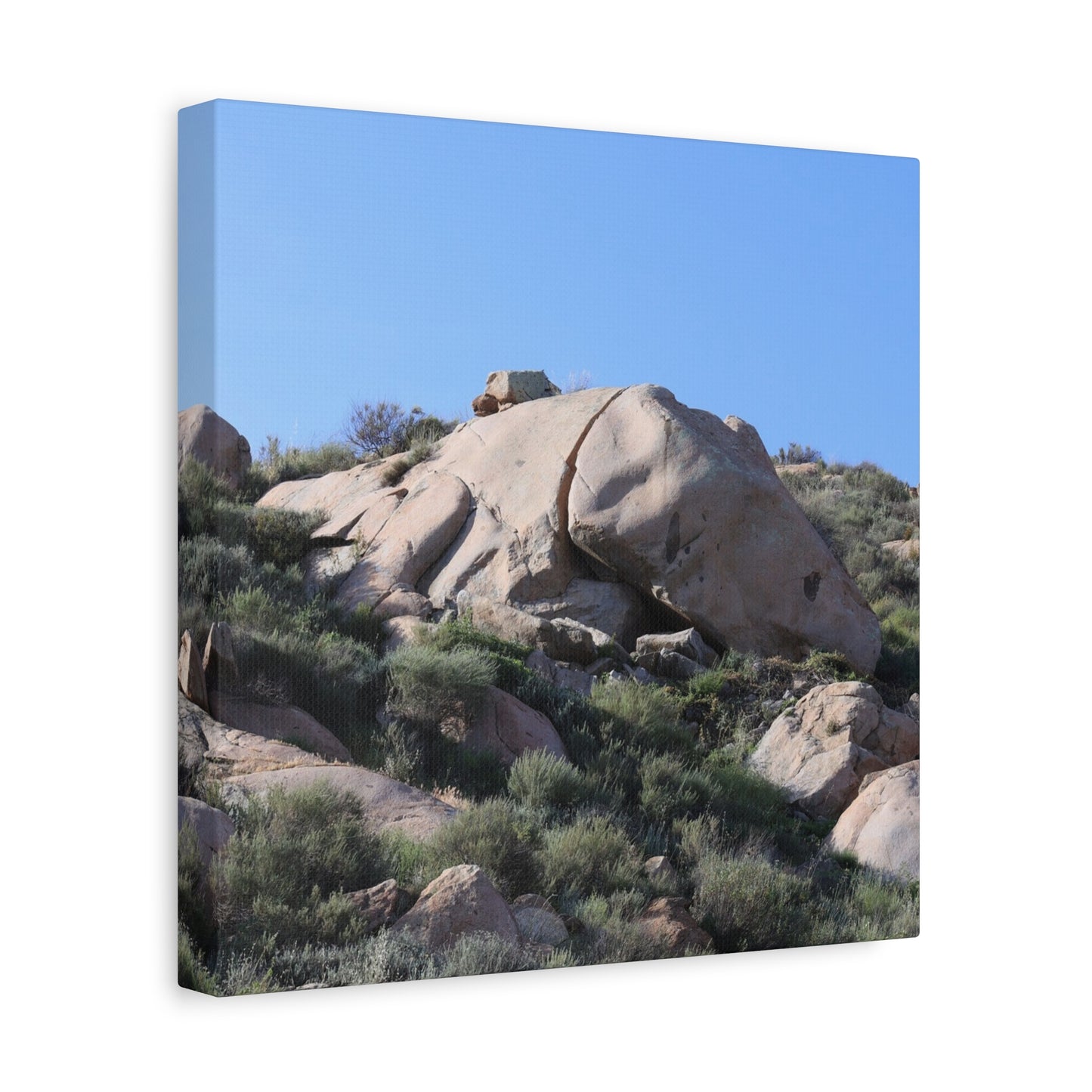 Ancient Rocks in Desert Landscape - Unique Frameless Canvas Wall Art - Art By Earth