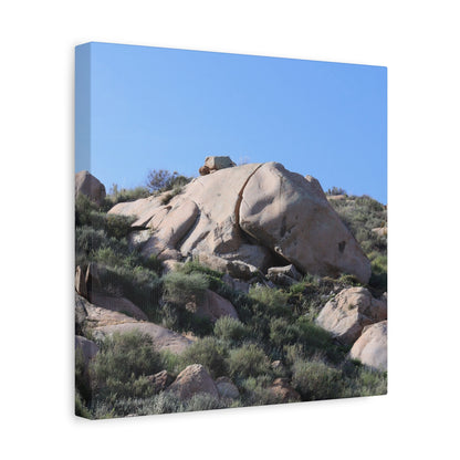 Ancient Rocks in Desert Landscape - Unique Frameless Canvas Wall Art - Art By Earth