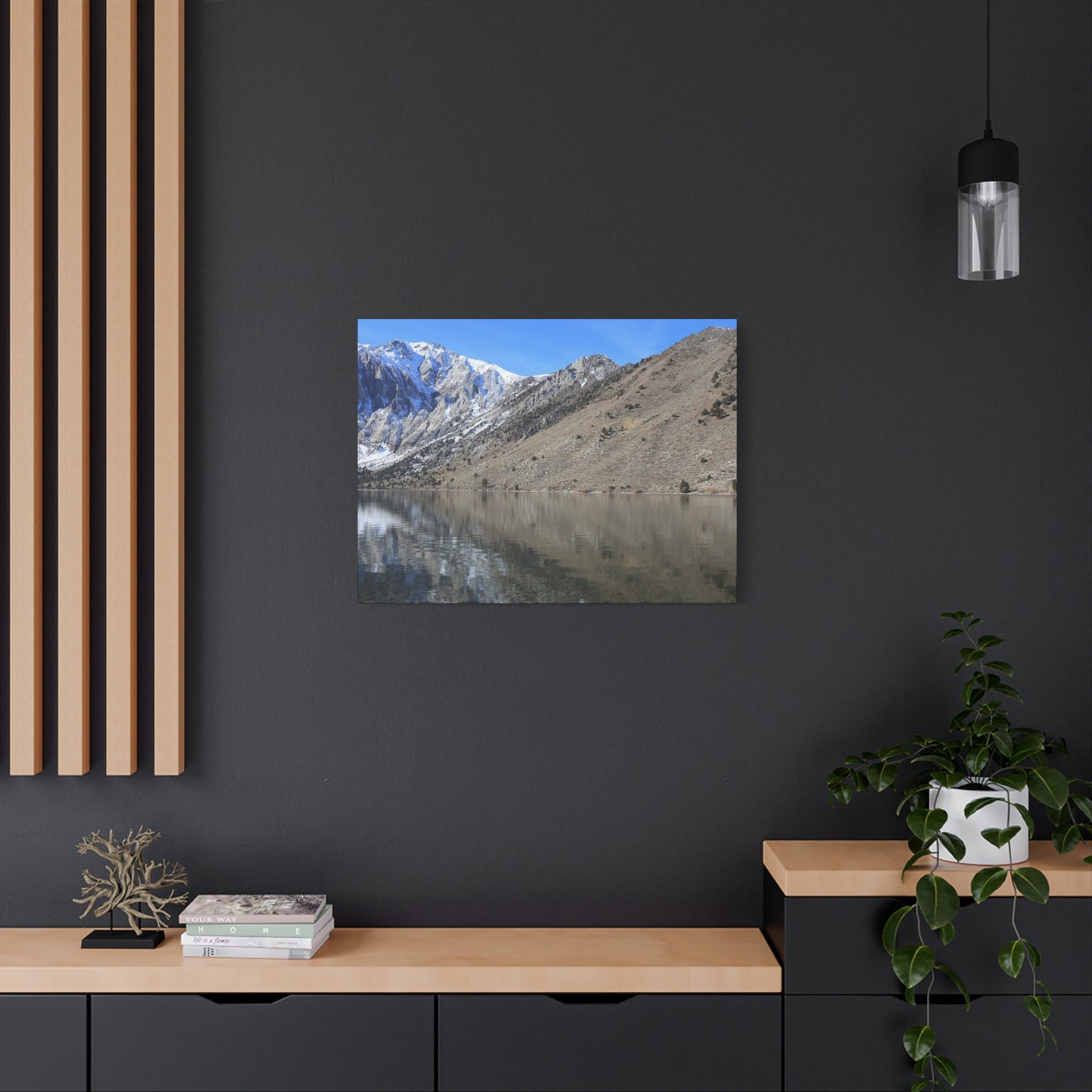 Reflection of Silence - Unique Frameless Canvas Wall Art
