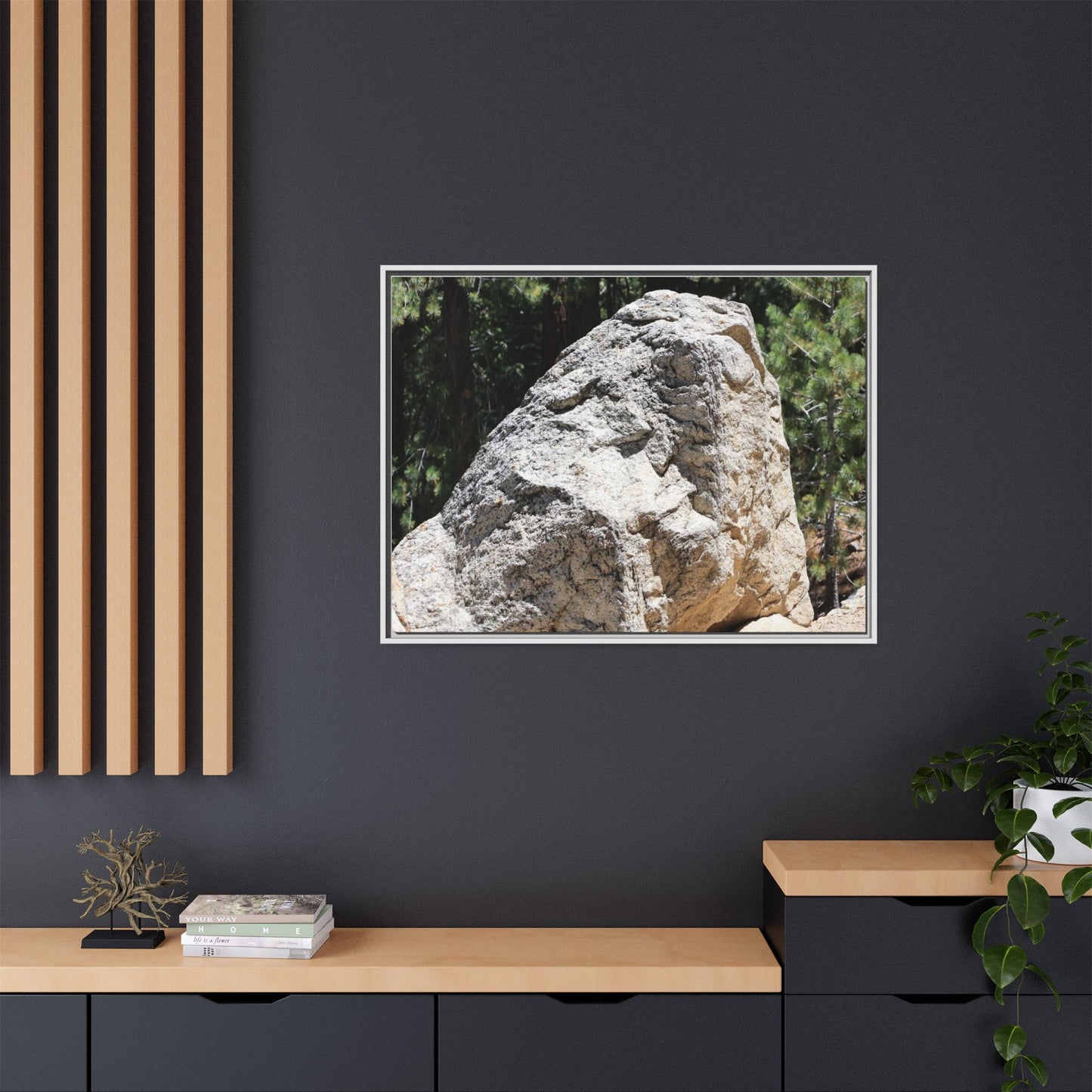 Stone's Silent Whisper - Unique Stretched Canvas Wall Art - Art By Earth