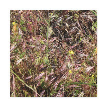 Autumn Wildflower Meadow in Transition - Unique Frameless Canvas Wall Art - Art By Earth