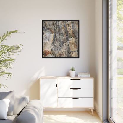 Stone's Silent Symphony - Unique Stretched Canvas Wall Art - Art By Earth