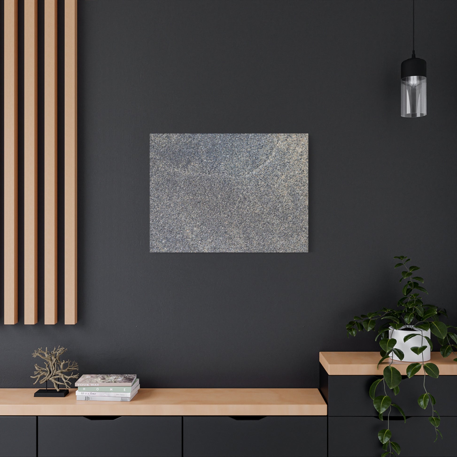 Granite Murmur - Unique Frameless Canvas Wall Art - Art By Earth