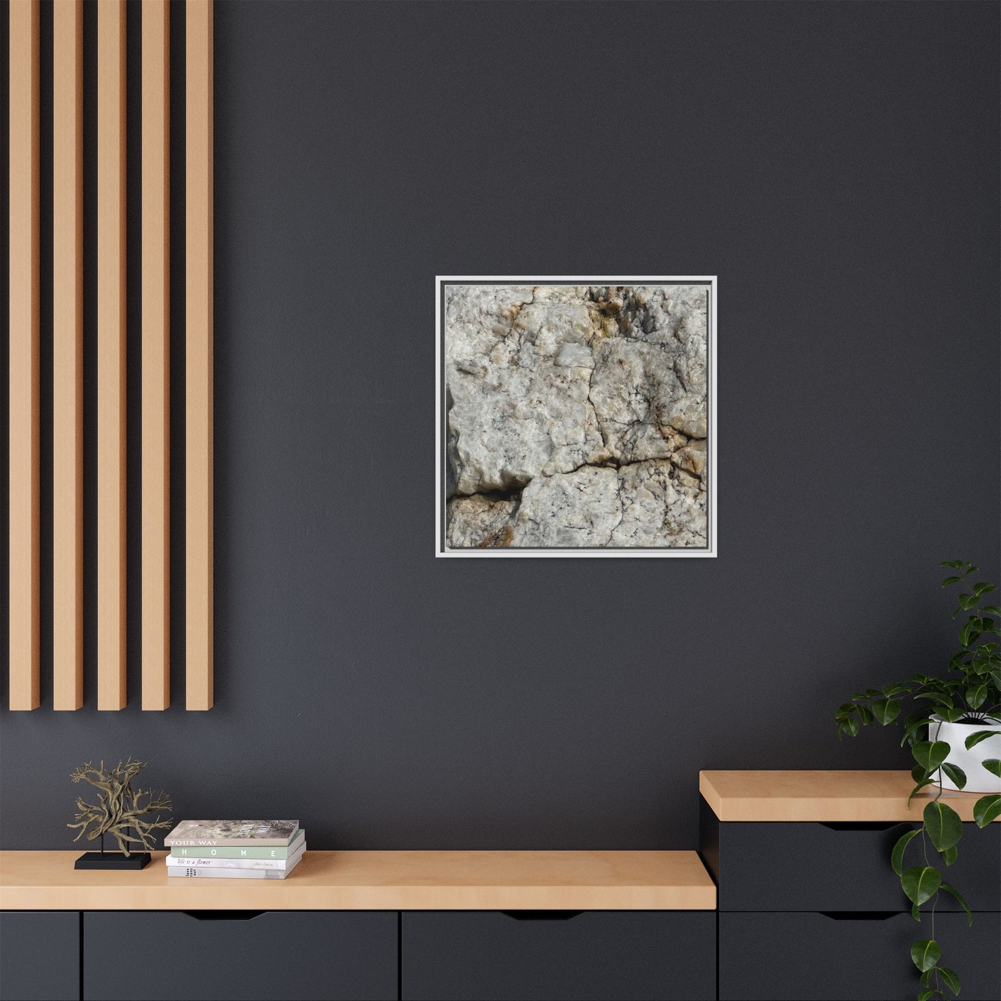 Weathered Limestone Formation - Unique Stretched Canvas Wall Art - Art By Earth