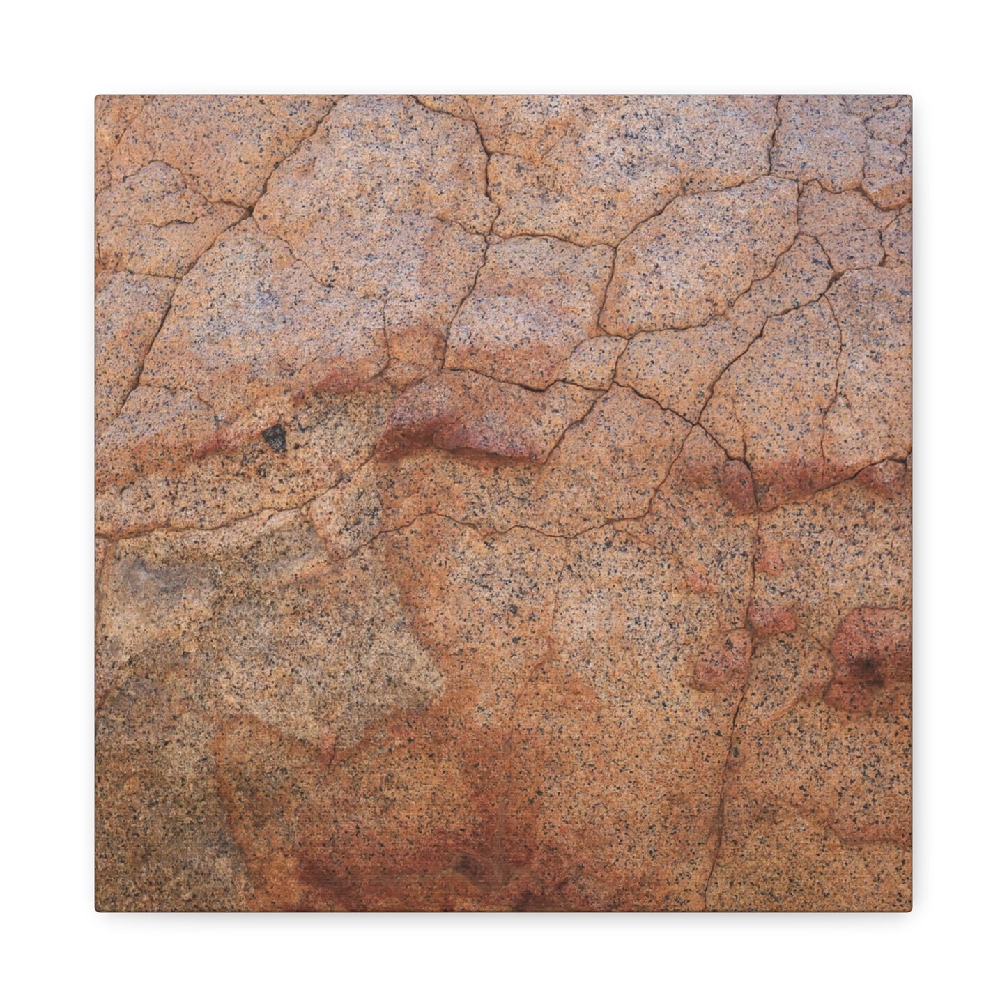 Cracked Earth's Whisper - Unique Frameless Canvas Wall Art - Art By Earth