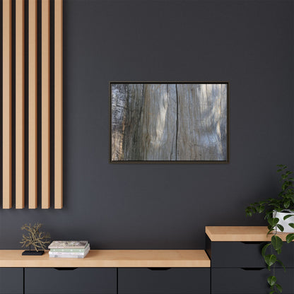 Weathered Wood Surface - Unique Stretched Canvas Wall Art