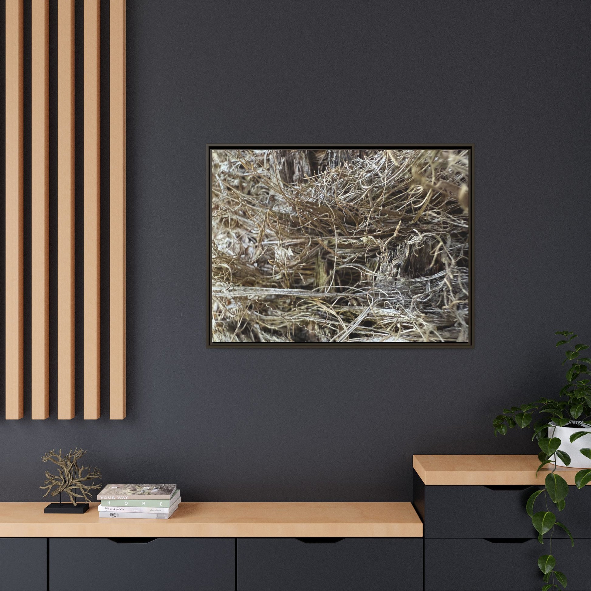 Tangled Whispers of Autumn - Unique Stretched Canvas Wall Art - Art By Earth