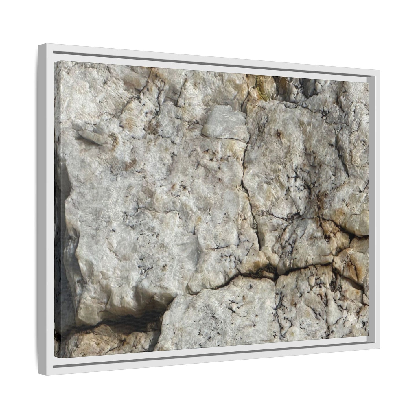 Weathered Limestone Formation - Unique Stretched Canvas Wall Art - Art By Earth