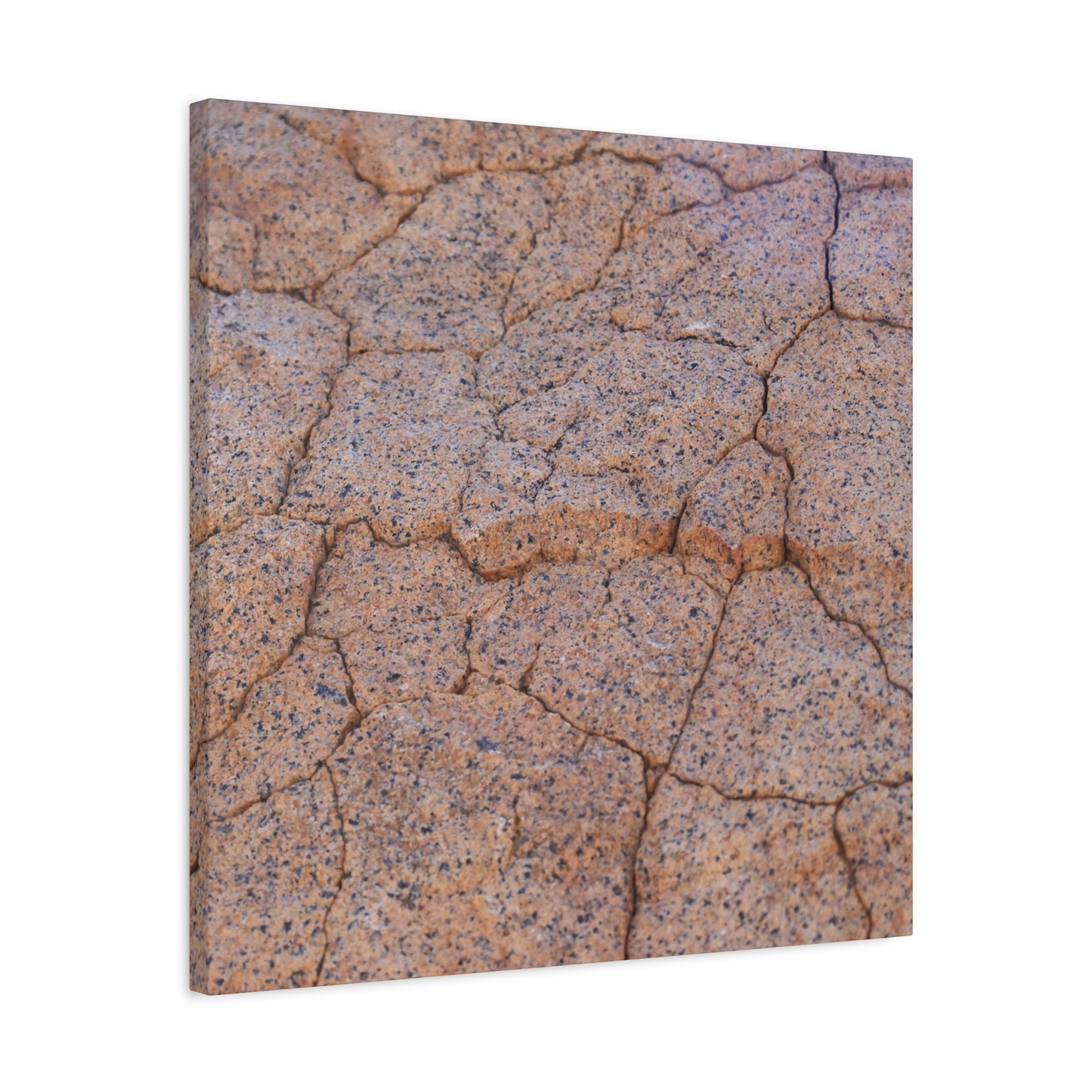 Cracked Earth's Whispers - Unique Frameless Canvas Wall Art - Art By Earth