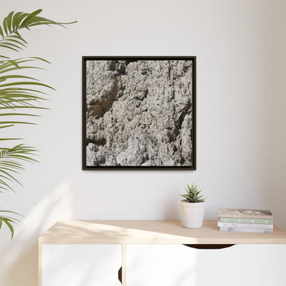 Weathered Stone Whispers - Unique Stretched Canvas Wall Art