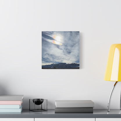 Whispers of Mountain Solitude - Unique Frameless Canvas Wall Art