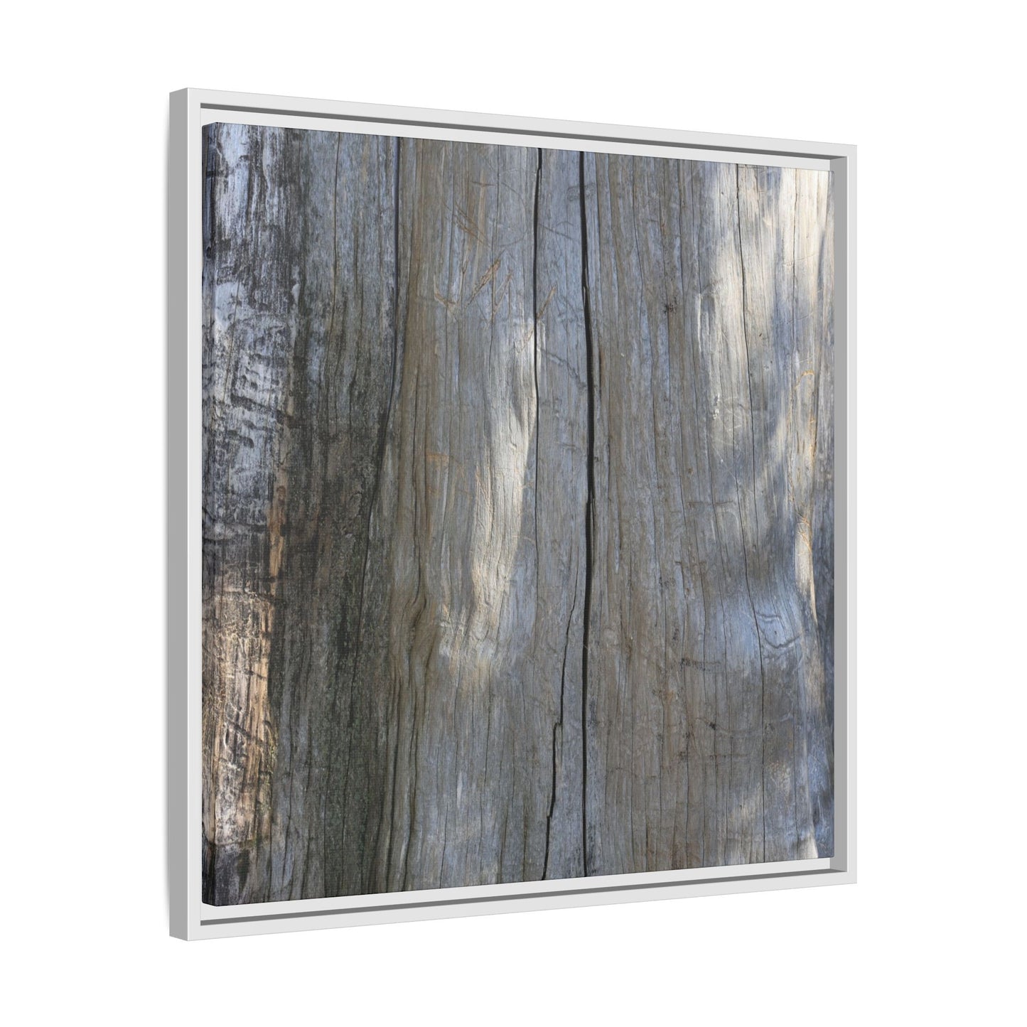 Weathered Wood Surface - Unique Stretched Canvas Wall Art
