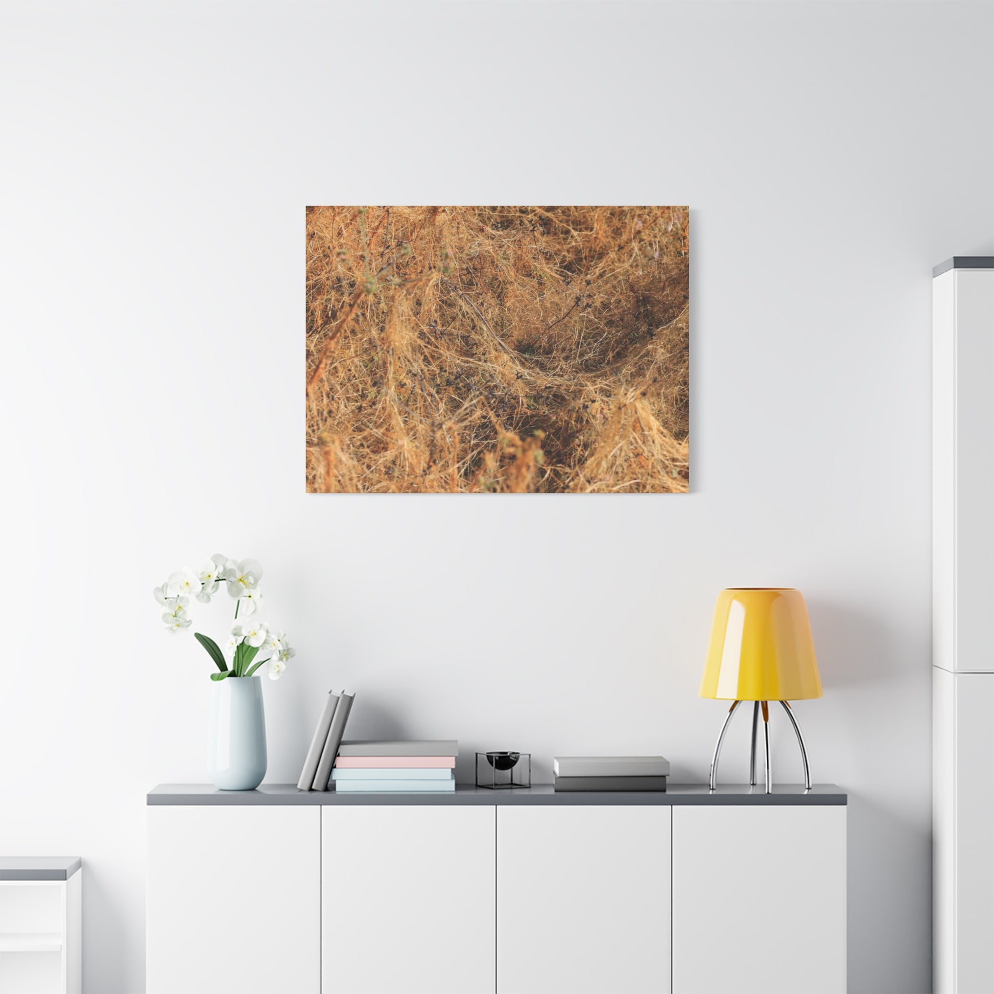 Dried Grasses - Unique Frameless Canvas Wall Art - Art By Earth