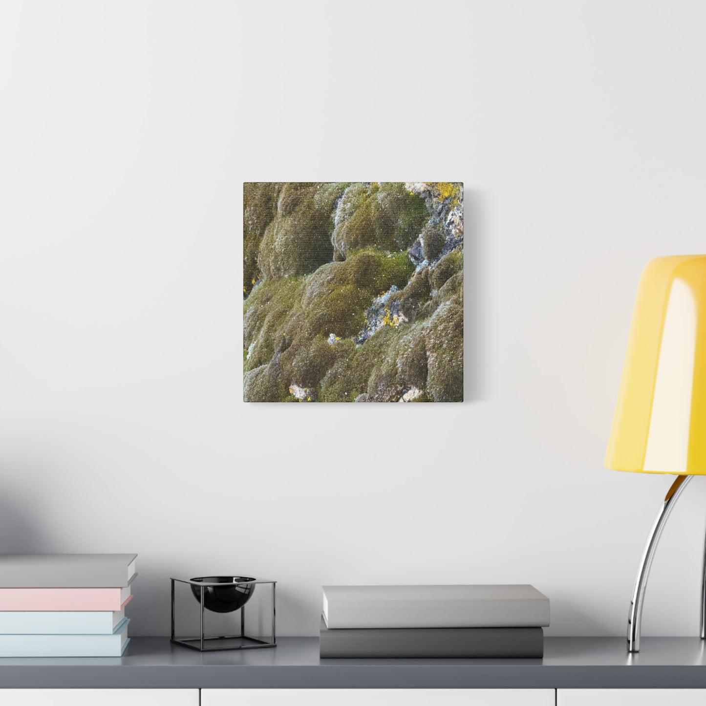 Verdant Stone Symphony - Unique Frameless Canvas Wall Art