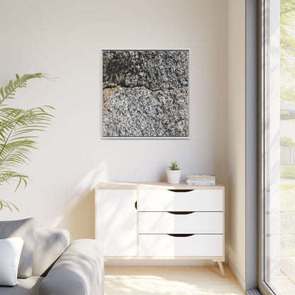 Weathered Stone Surface - Unique Stretched Canvas Wall Art