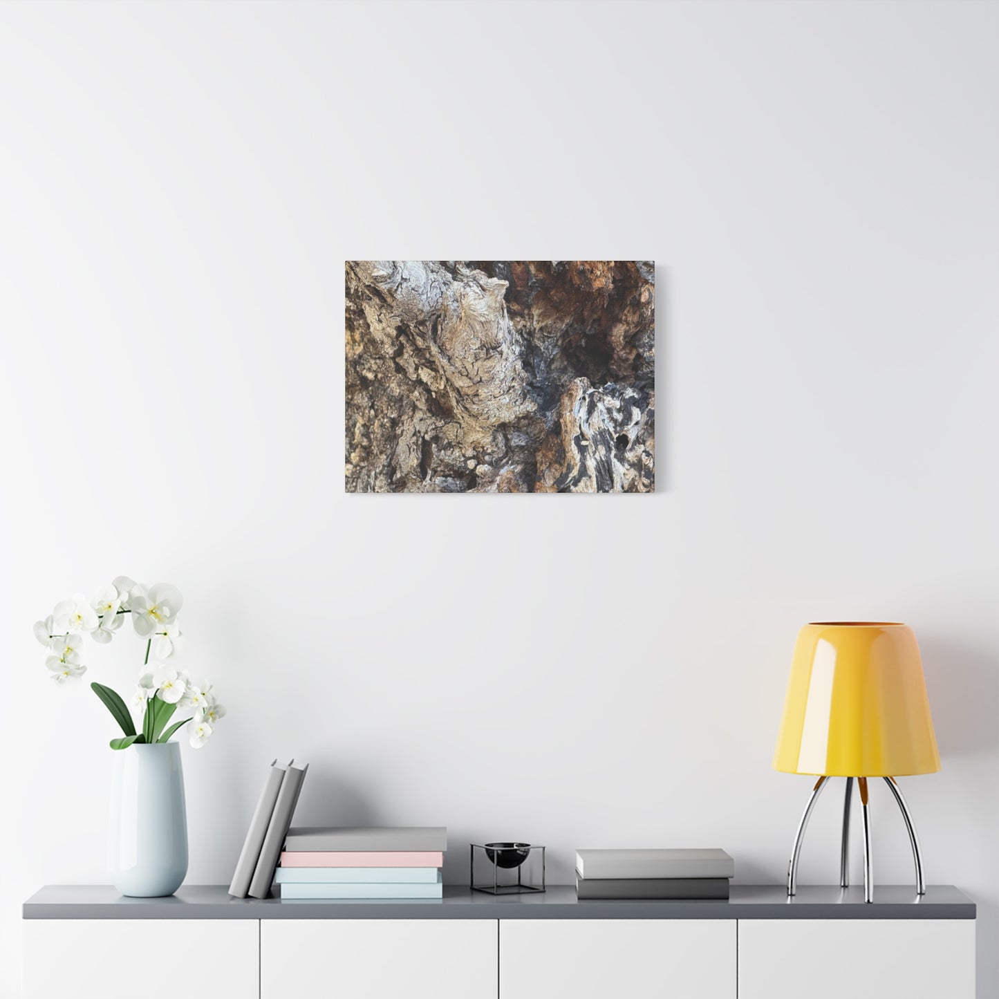 Weathered Bark Texture - Unique Frameless Canvas Wall Art - Art By Earth