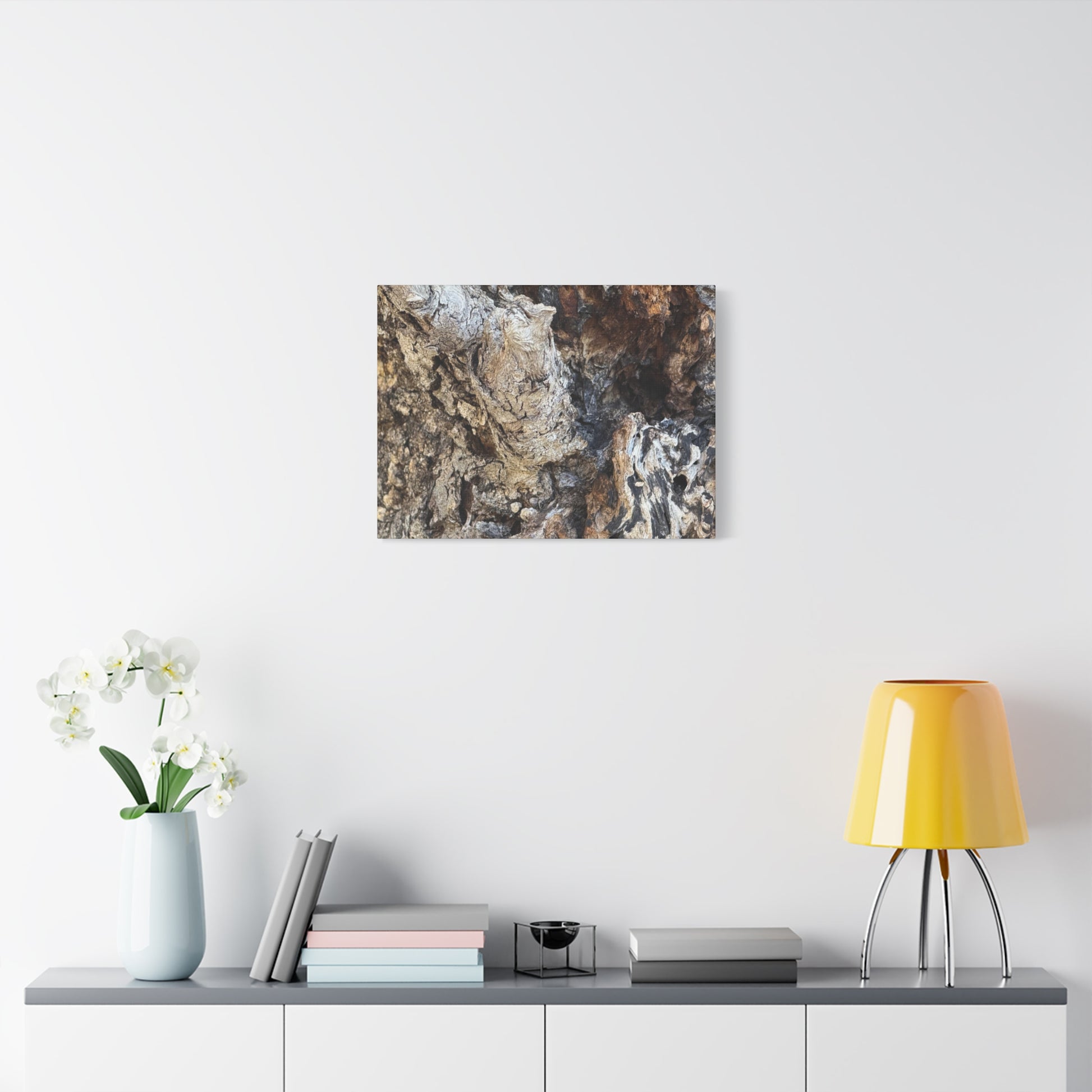 Weathered Bark Texture - Unique Frameless Canvas Wall Art - Art By Earth