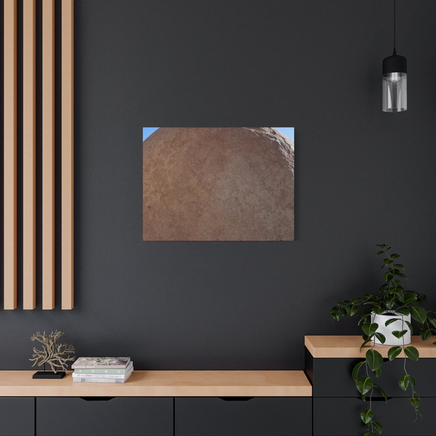Stone Sphere of Silence - Unique Frameless Canvas Wall Art - Art By Earth