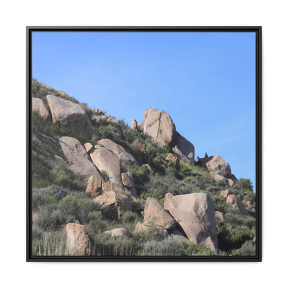Ancient Boulders in Arid Landscape - Unique Stretched Canvas Wall Art - Art By Earth