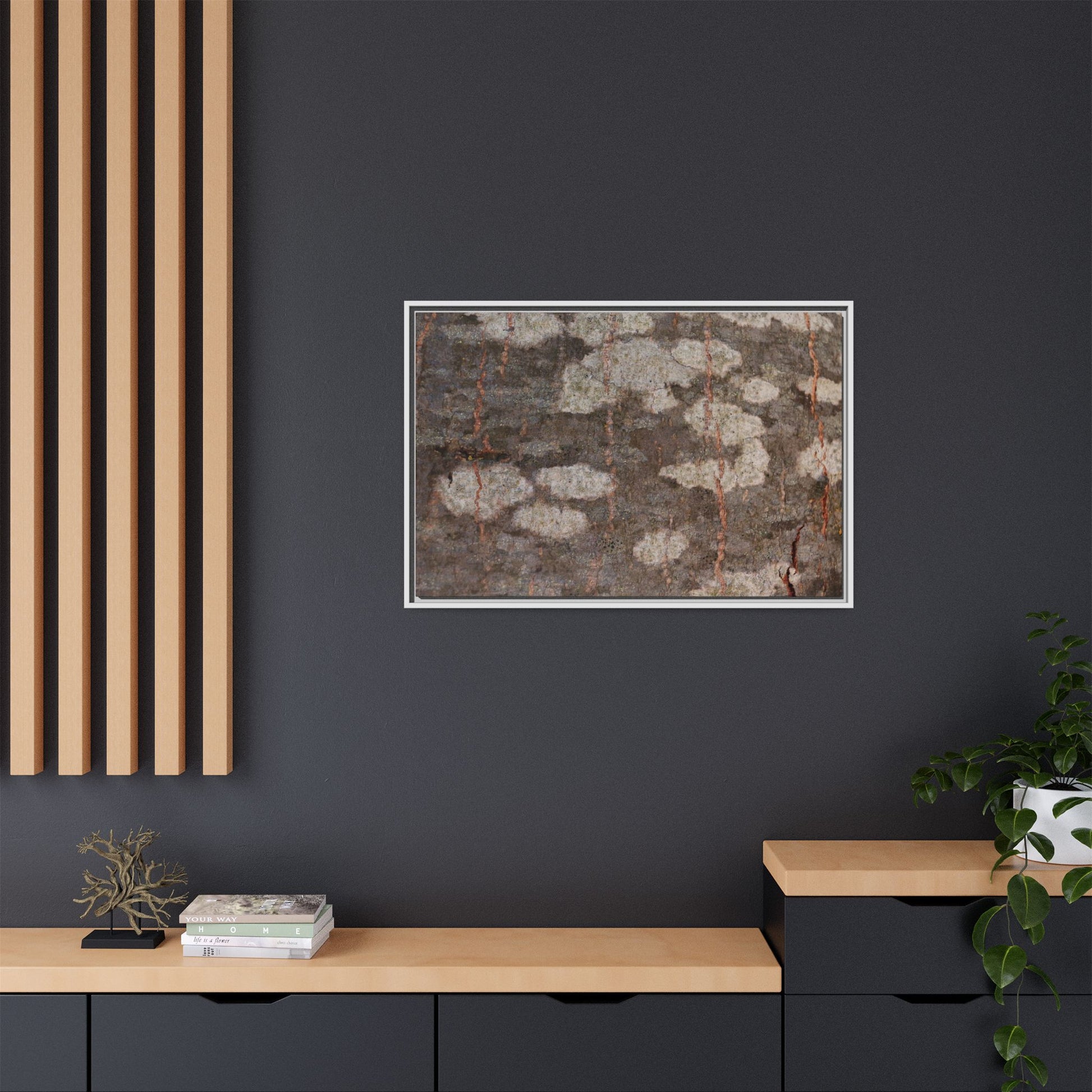 Lichen's Legacy - Unique Stretched Canvas Wall Art - Art By Earth