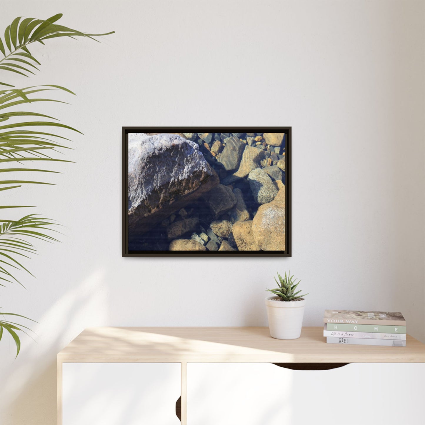 Stone Sanctuary - Unique Stretched Canvas Wall Art