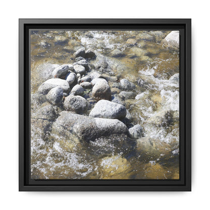 Mountain Stream Flow - Unique Stretched Canvas Wall Art - Art By Earth