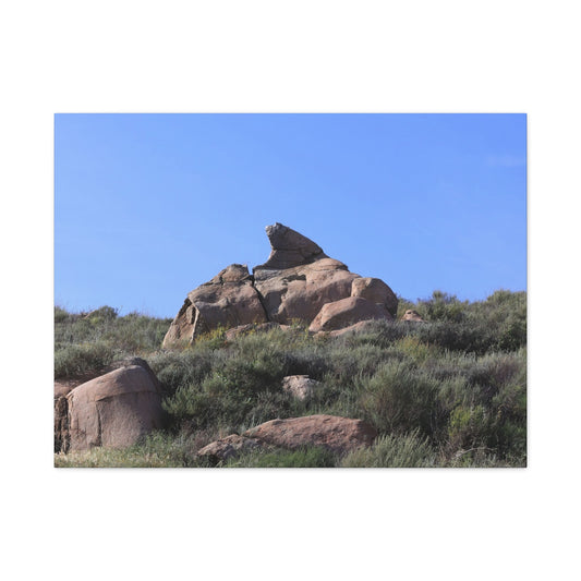 Desert Rock Formation - Unique Frameless Canvas Wall Art - Art By Earth
