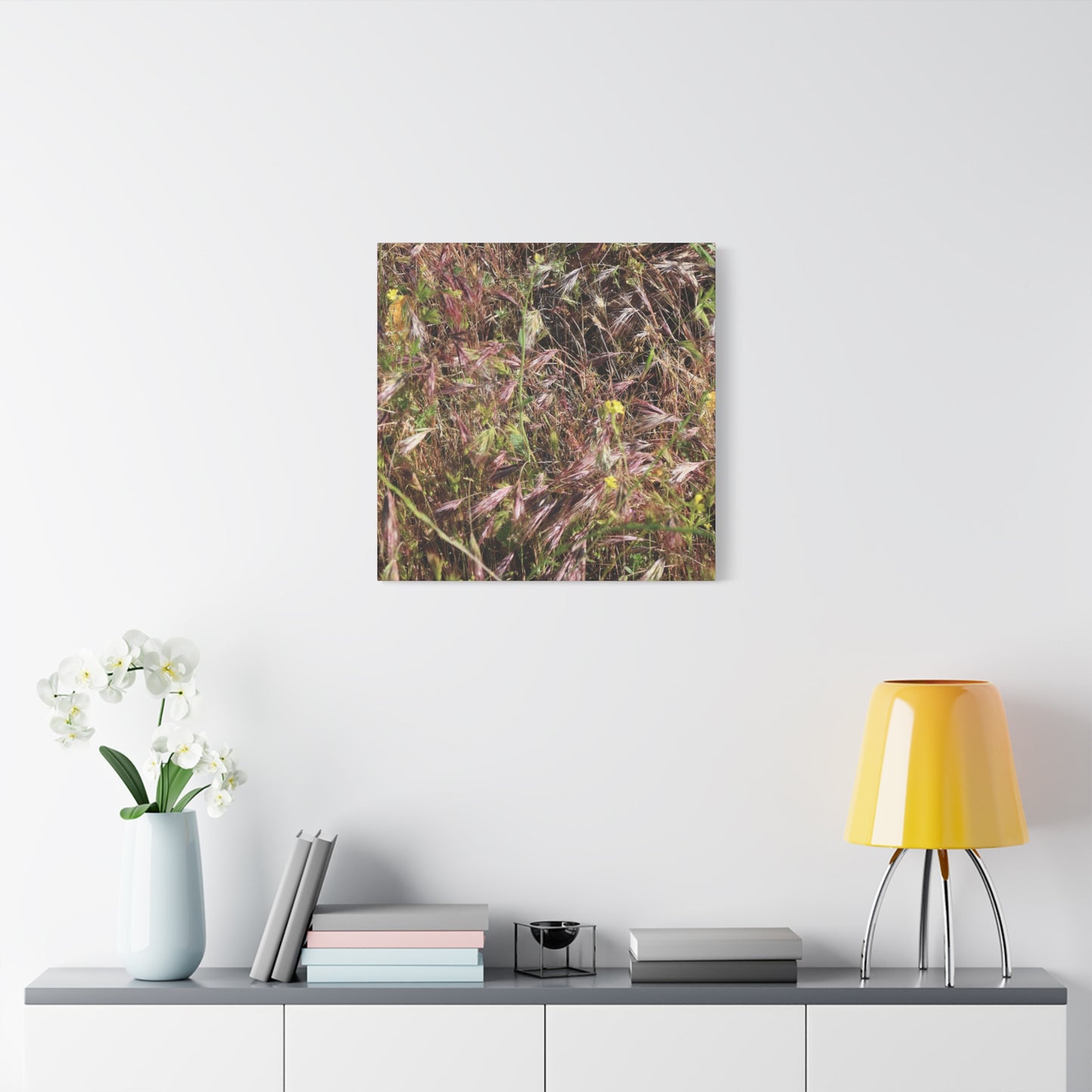 Autumn Wildflower Meadow in Transition - Unique Frameless Canvas Wall Art - Art By Earth