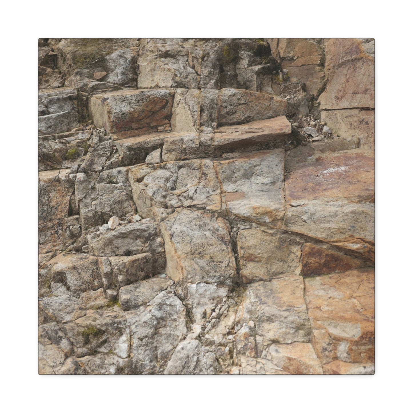 Stone Memories - Unique Frameless Canvas Wall Art - Art By Earth