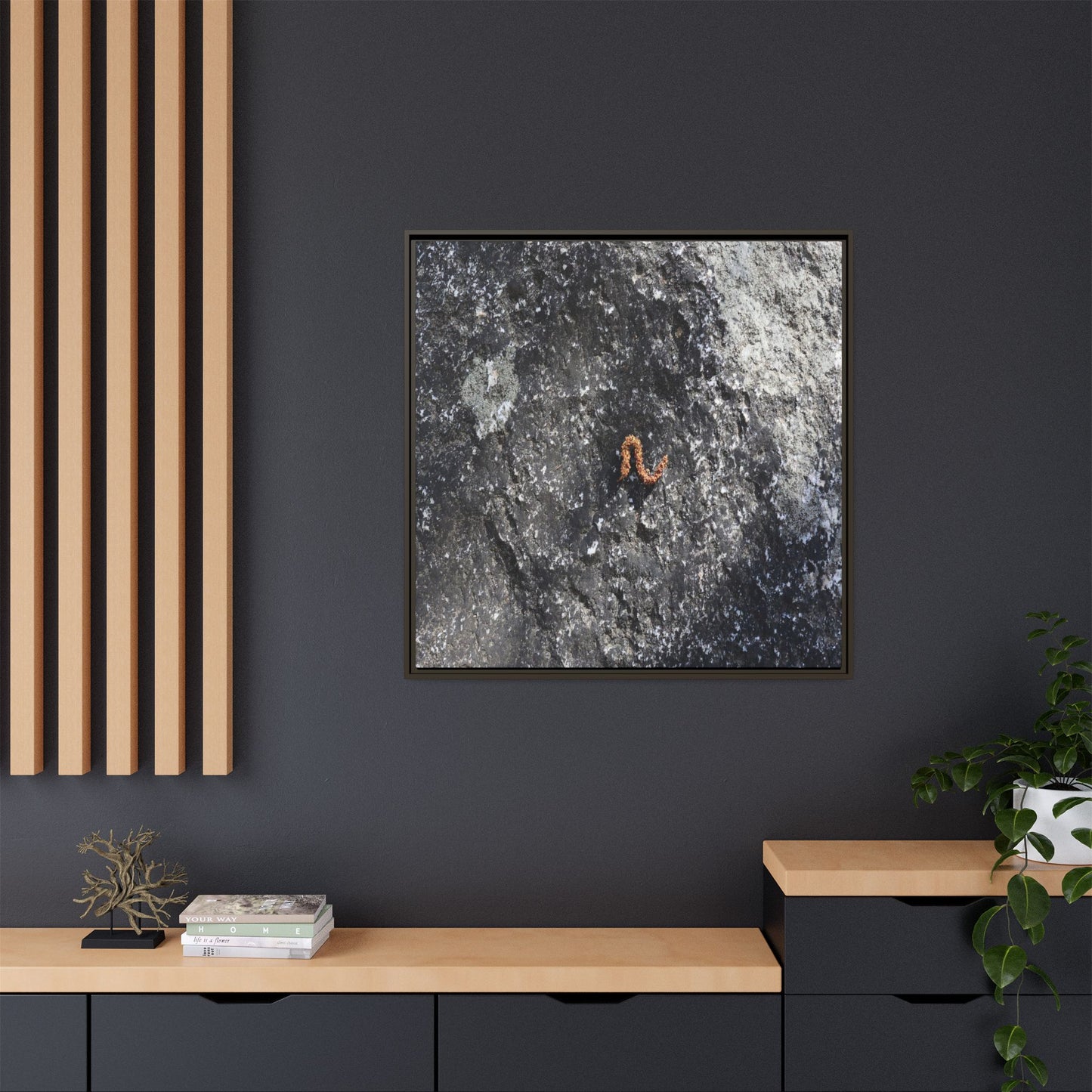Volcanic Ash and Copper - Unique Stretched Canvas Wall Art - Art By Earth