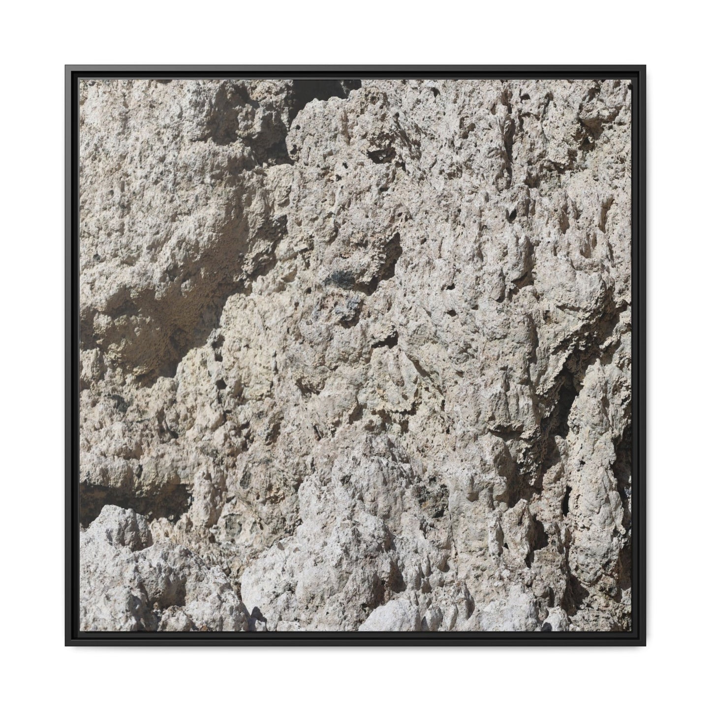 Weathered Stone Whispers - Unique Stretched Canvas Wall Art