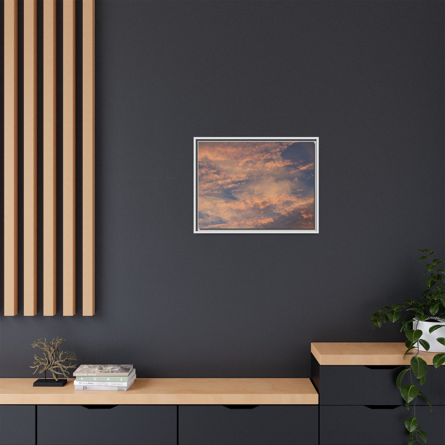 Sunset's Ethereal Canvas - Unique Stretched Canvas Wall Art - Art By Earth