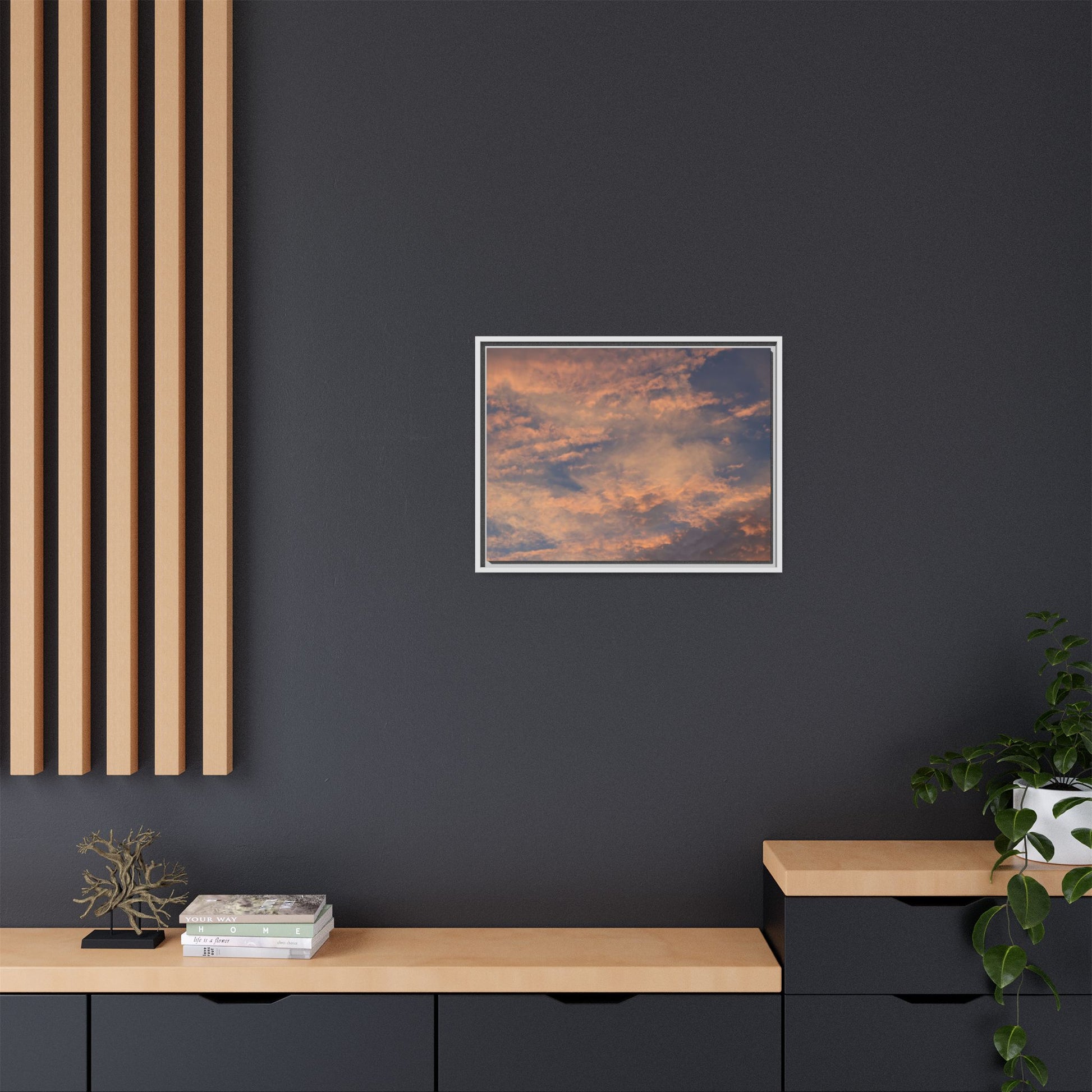 Sunset's Ethereal Canvas - Unique Stretched Canvas Wall Art - Art By Earth